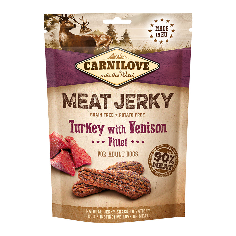 CARNILOVE Meat Jerky Turkey & Venison Fillet (100gr)