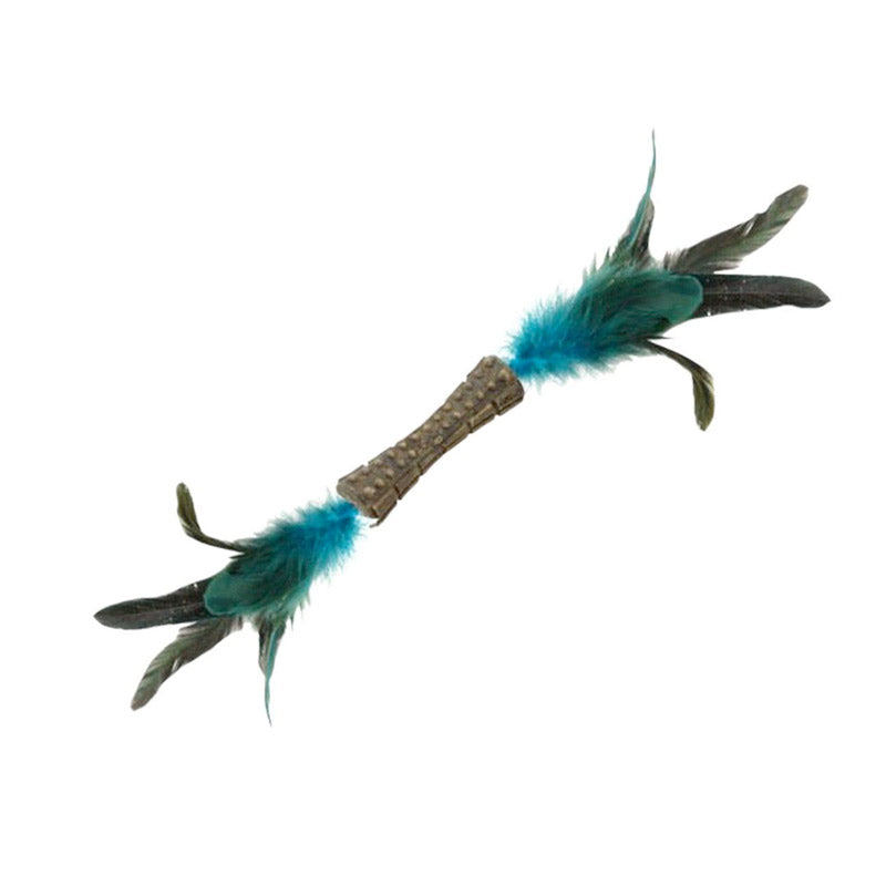 GIGWI Catnip "Johnny Stick" Double Side with Natural Feather