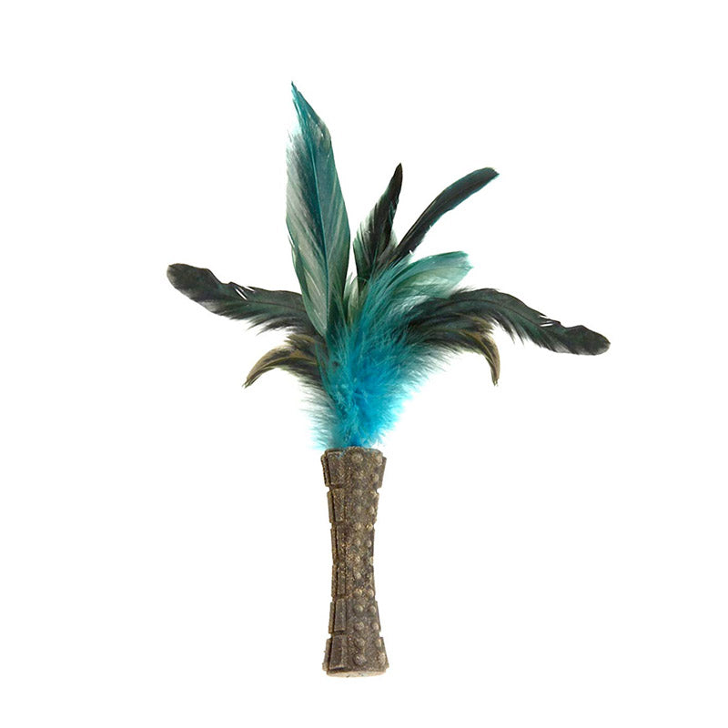GIGWI Catnip "Johnny Stick" with Natural Feather