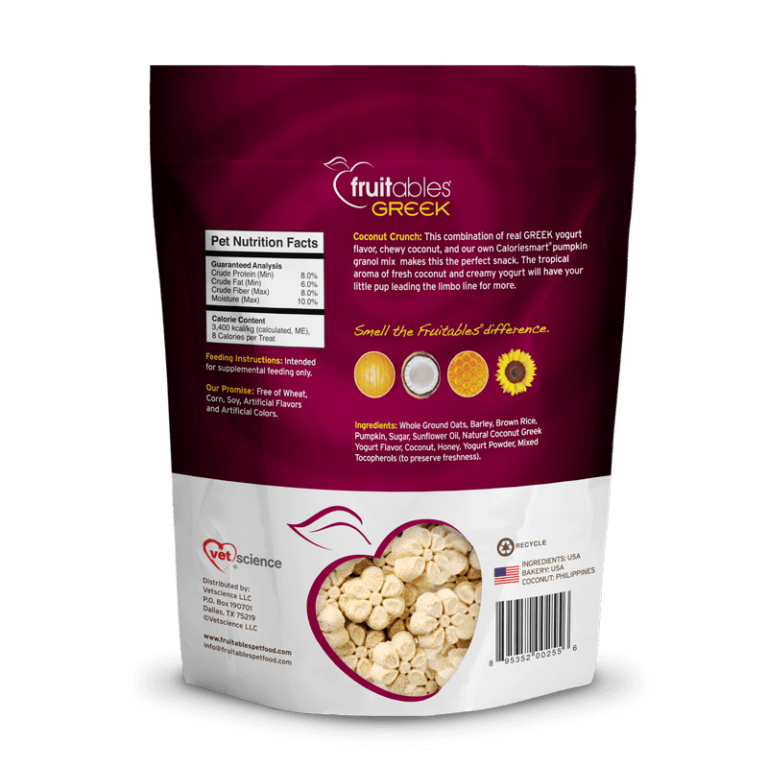 FRUITABLES Greek Coconut Yogurt Dog Treats 198gr