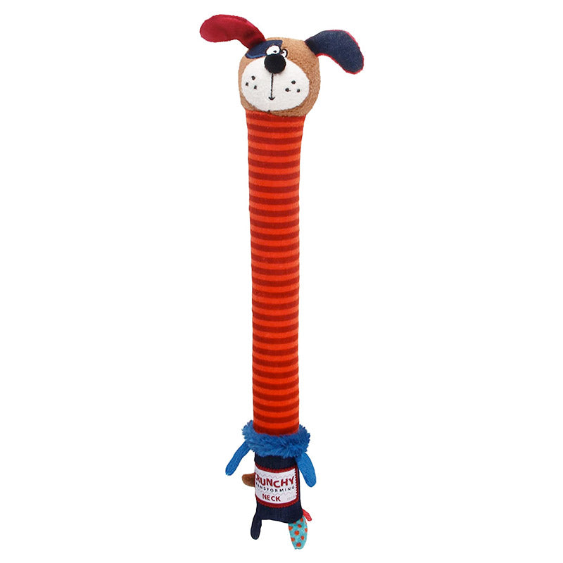 GIGWI Crunchy Neck 'Plush Friendz' Dog (Small)