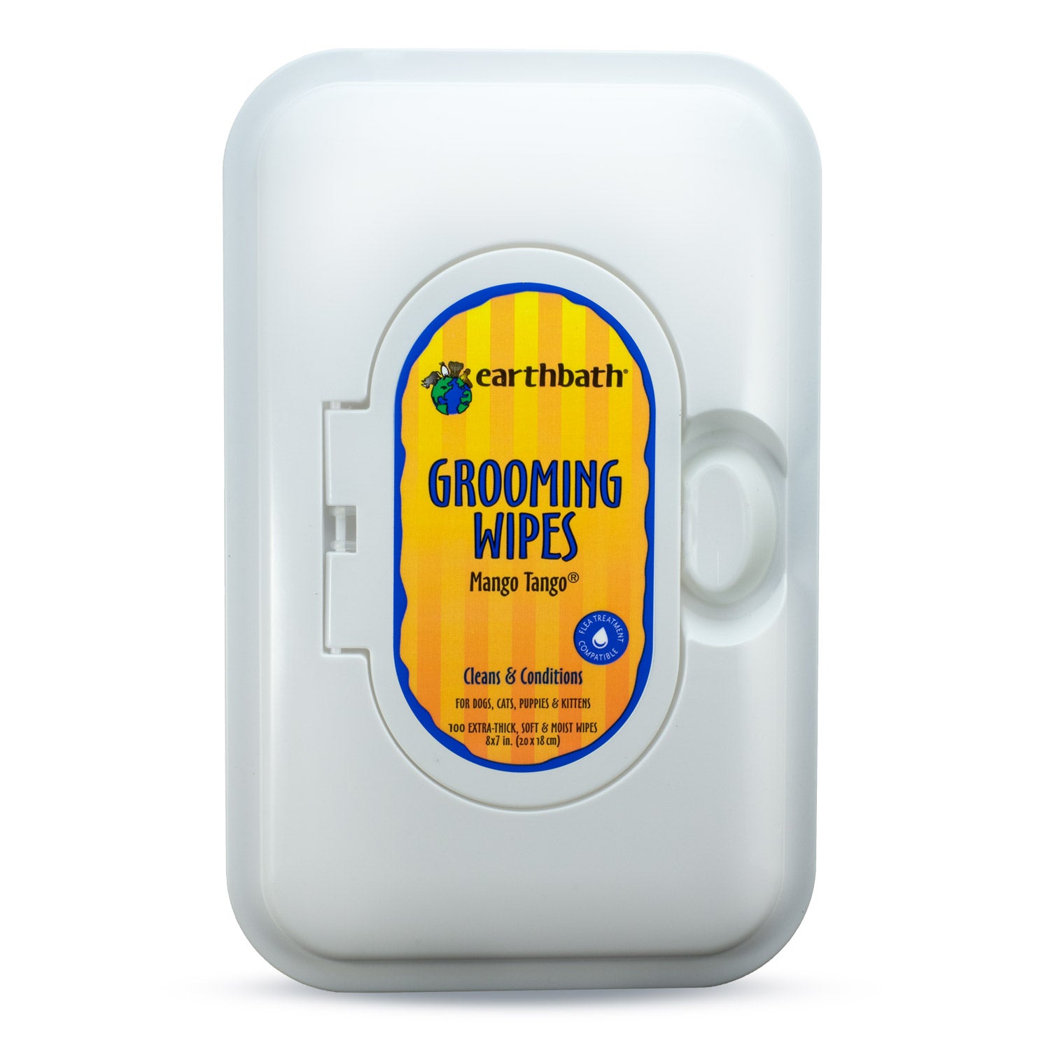 EARTHBATH Grooming Wipes (Mango Tango) 100ct