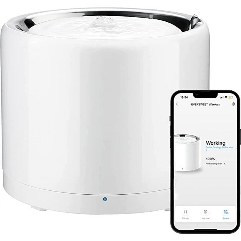 PETKIT Eversweet 3 PRO Stainless Steel Automatic Water Fountain with Wireless Pump