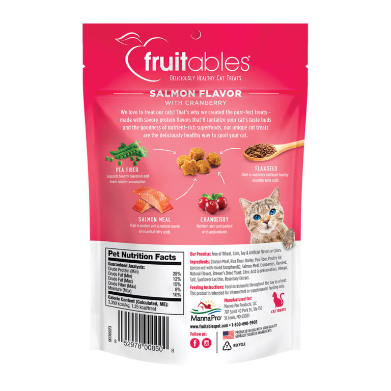 FRUITABLES Salmon Flavor with Cranberry Cat Treats 70g