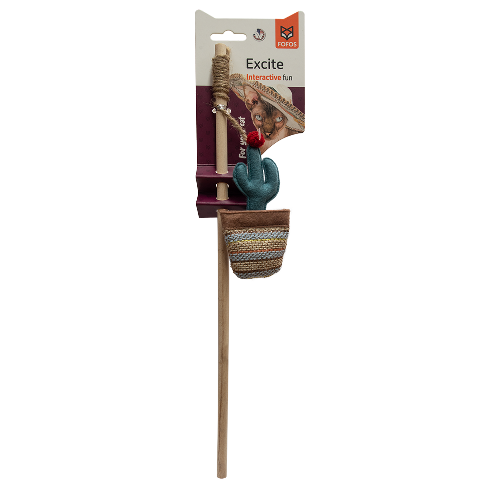 FOFOS Cactus Cat Wand