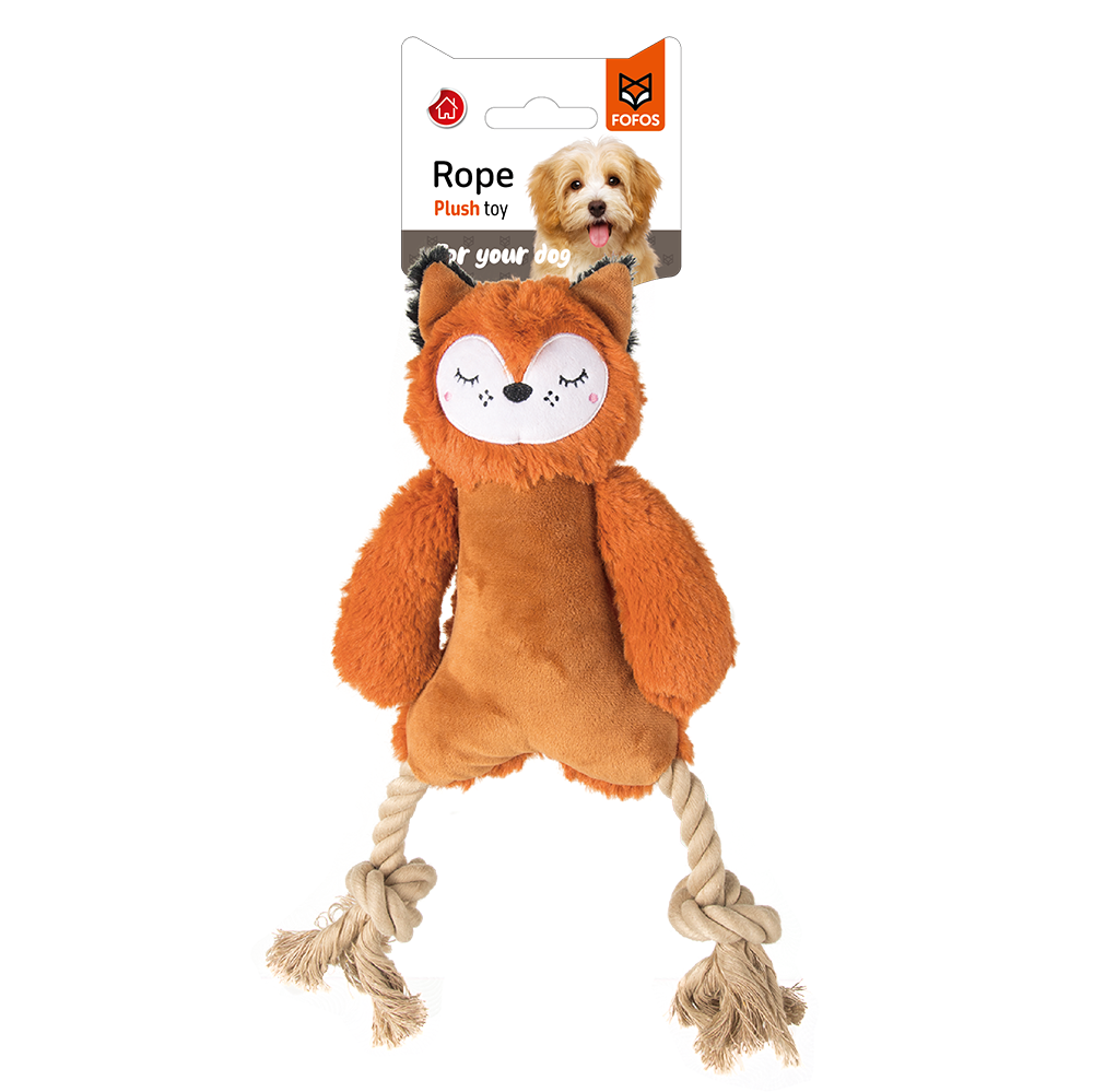 FOFOS Rope Legs Plush Dog Toy