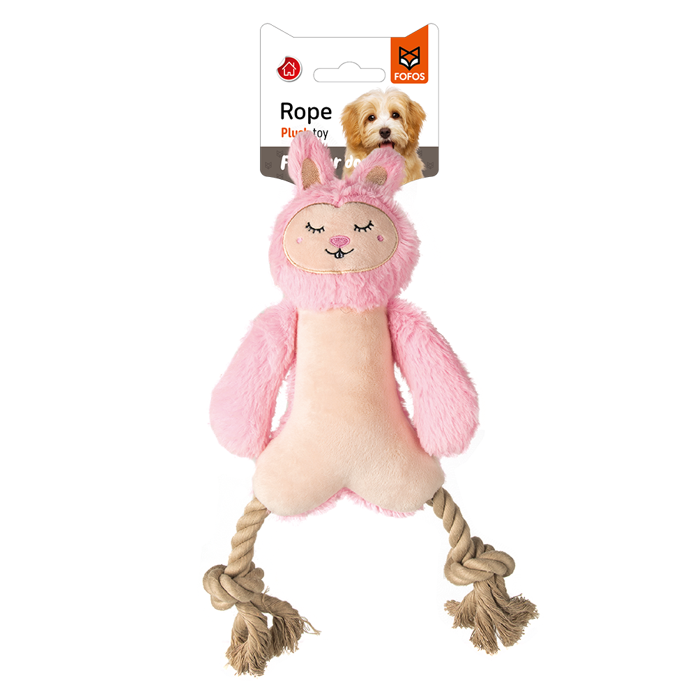 FOFOS Rope Legs Plush Dog Toy