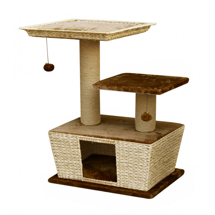 FAUNA INTERNATIONAL Villa Cat Tree Lounge Light Brown