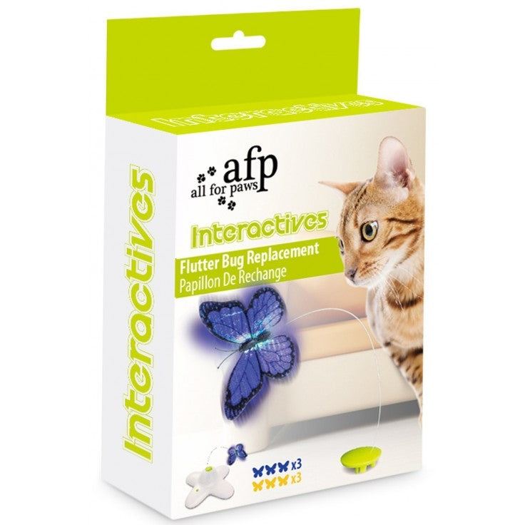 ALL FOR PAWS Flutter Bug Re-Fill (6 pack)