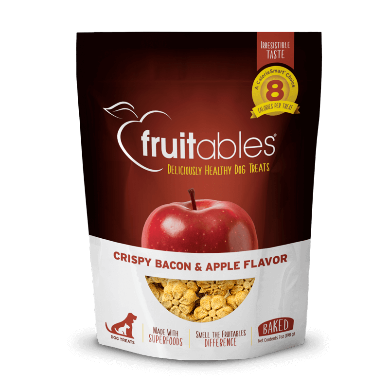 FRUITABLES Crispy Bacon & Apple Flavor Dog Treats 198gr
