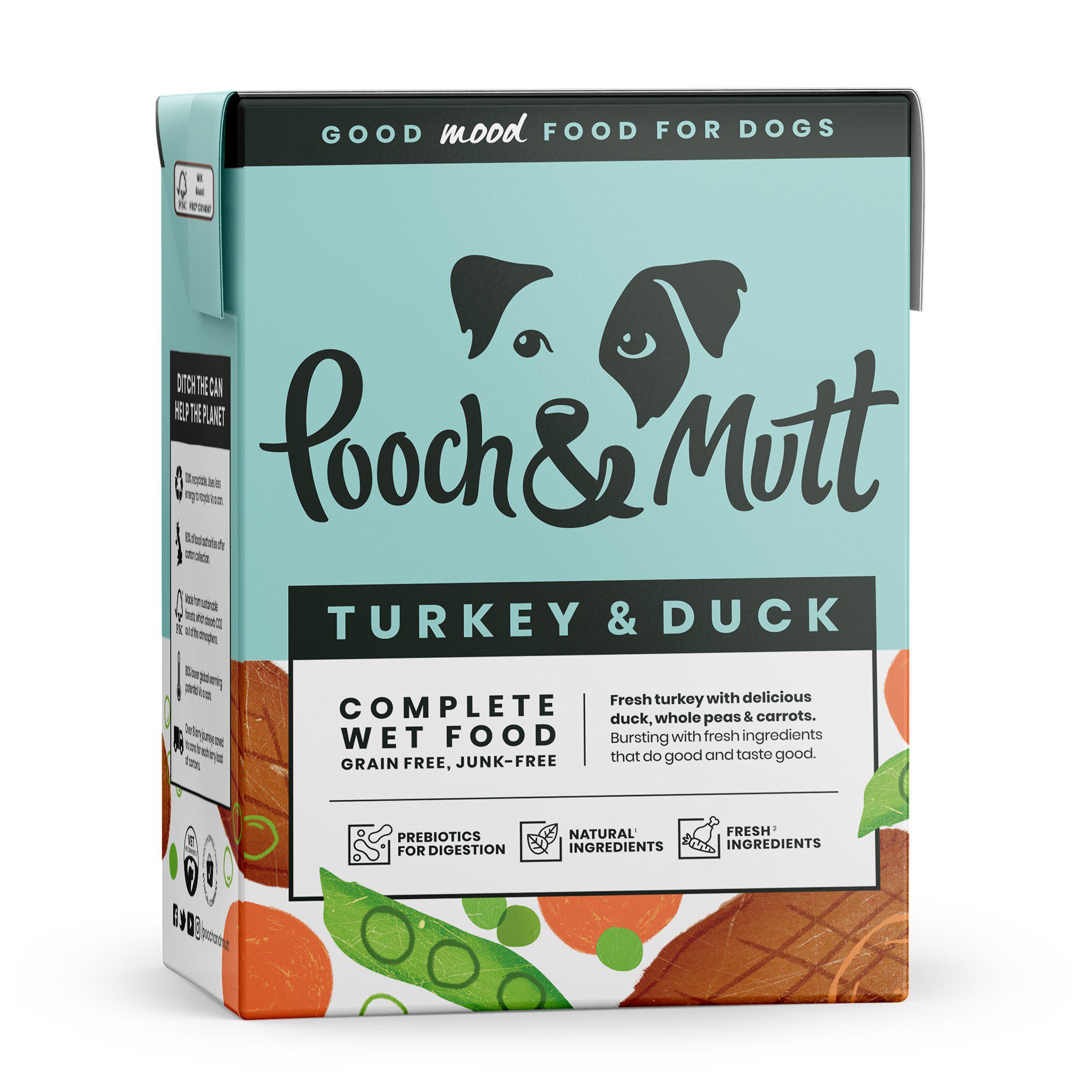 POOCH & MUTT Dog Wet Food With Turkey & Duck (375 gr)