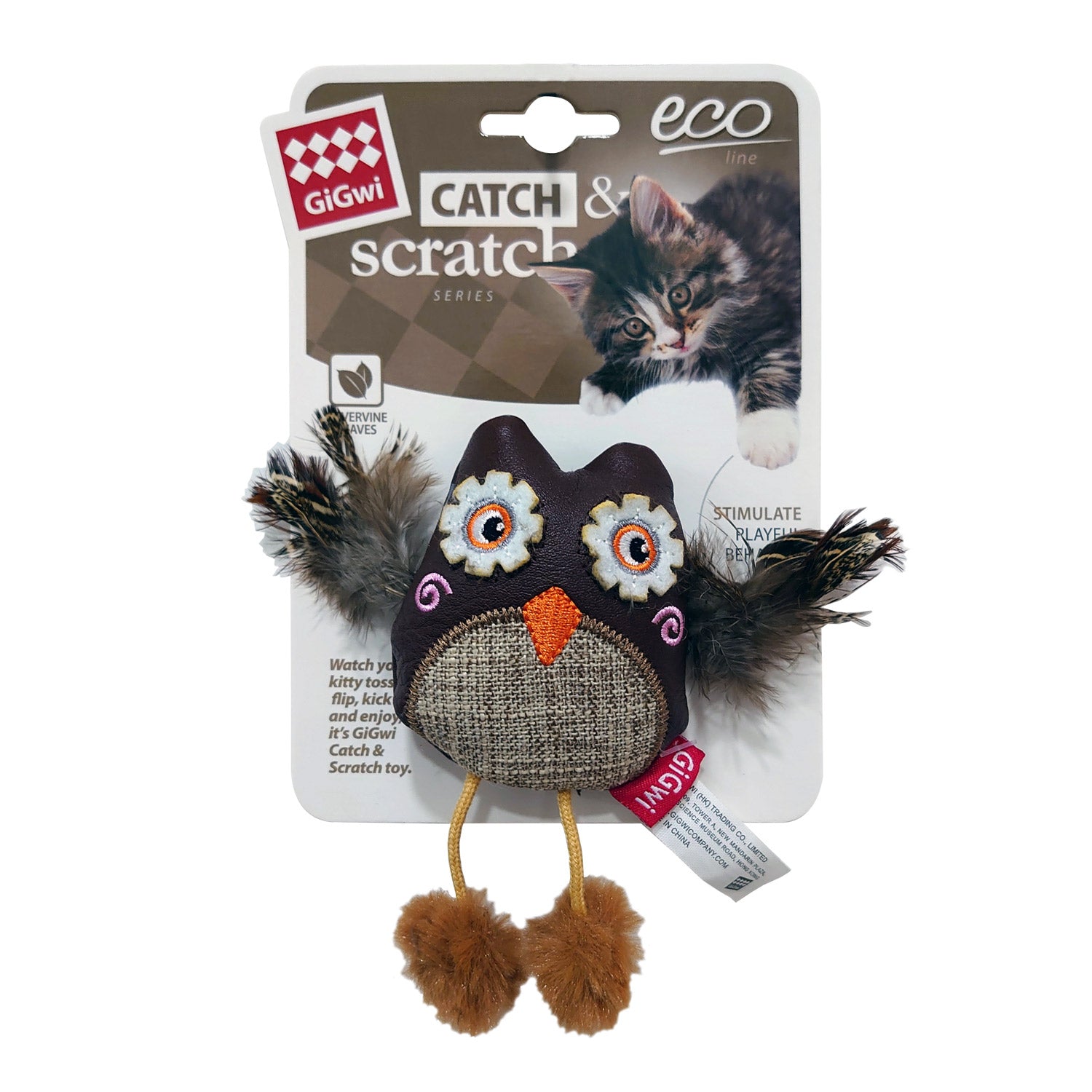 GIGWI Catch & Scratch Eco Line (Owl)
