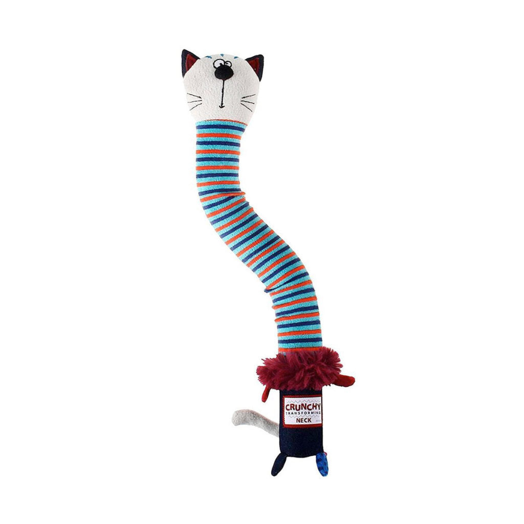GIGWI Crunchy Neck 'Plush Friendz' Cat (Small)