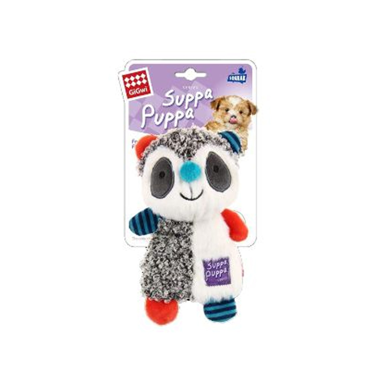 GIGWI Suppa Puppa Racoon (Squeaker/Crinkle inside)