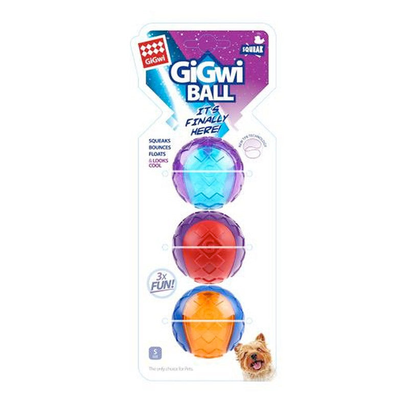 GIGWI Ball Squeaker (Small) 3pk