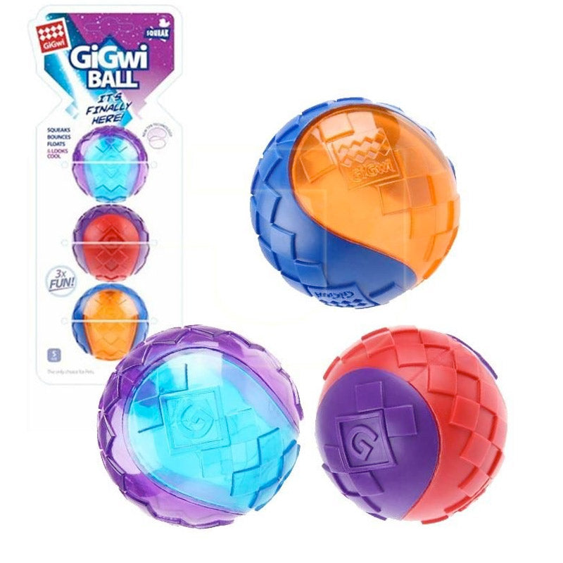 GIGWI Ball Squeaker (Small) 3pk