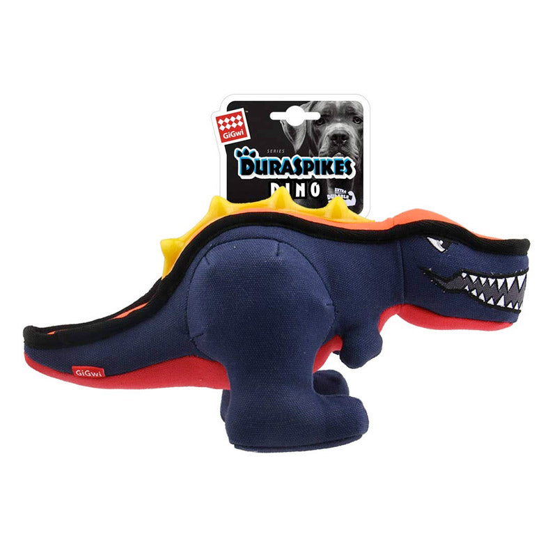 GIGWI Duraspikes Extra Durable Dinosaur (Blue)