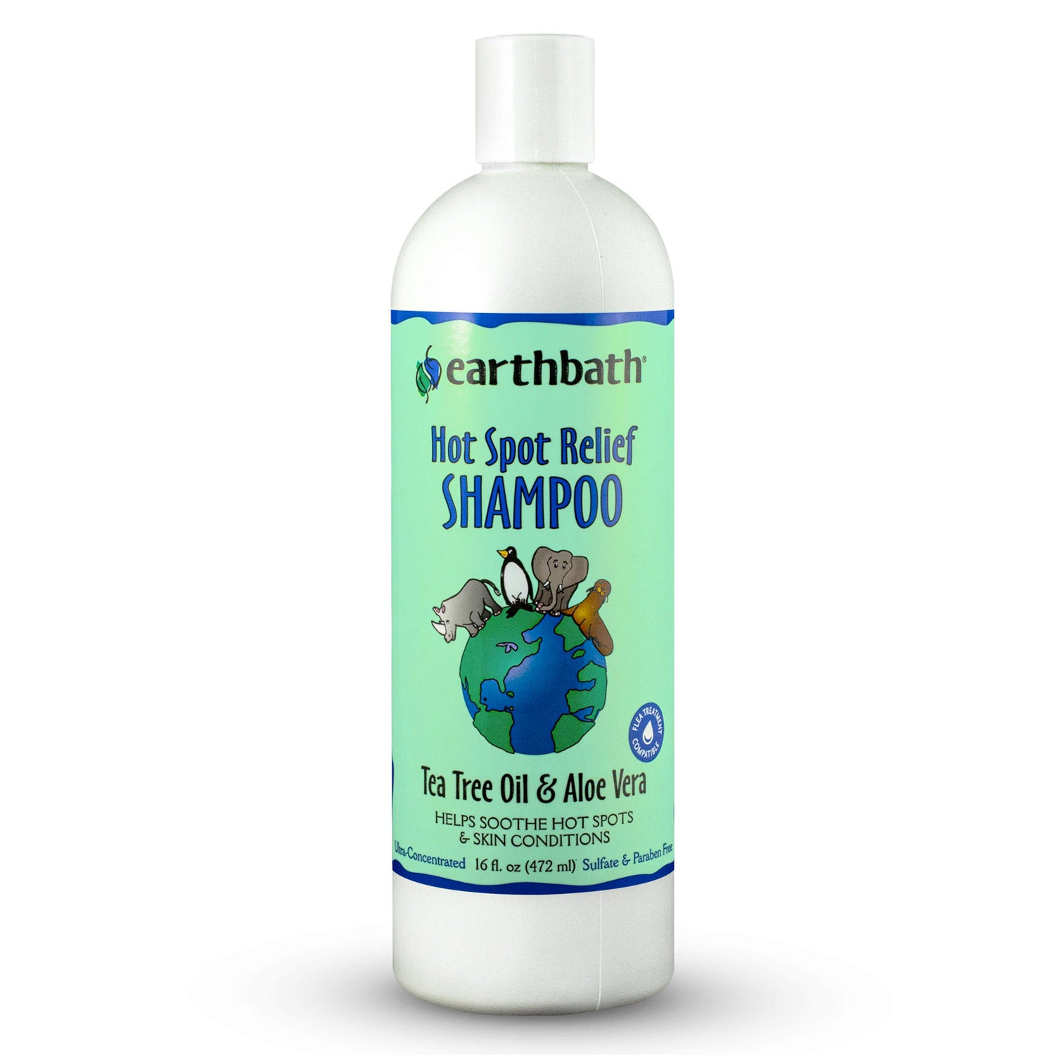 EARTHBATH Hot Spot Relief Shampoo (Tea Tree Oil & Aloe Vera) 472ml