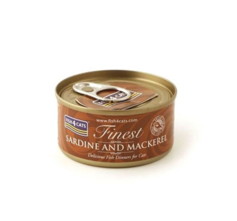 FISH4CATS Sardine with Mackerel (70gr Tin)