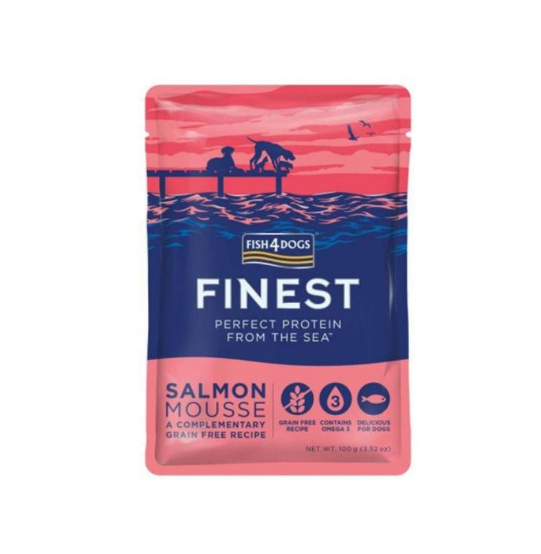 FISH4DOGS Finest Mousse Various Flavours (100gr Pouch)