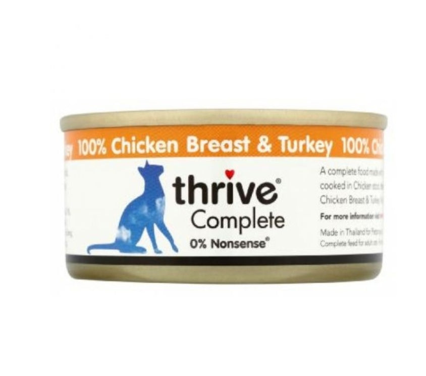 THRIVE Complete Cat Wet Food Chicken Range 75gr (Various Flavors)