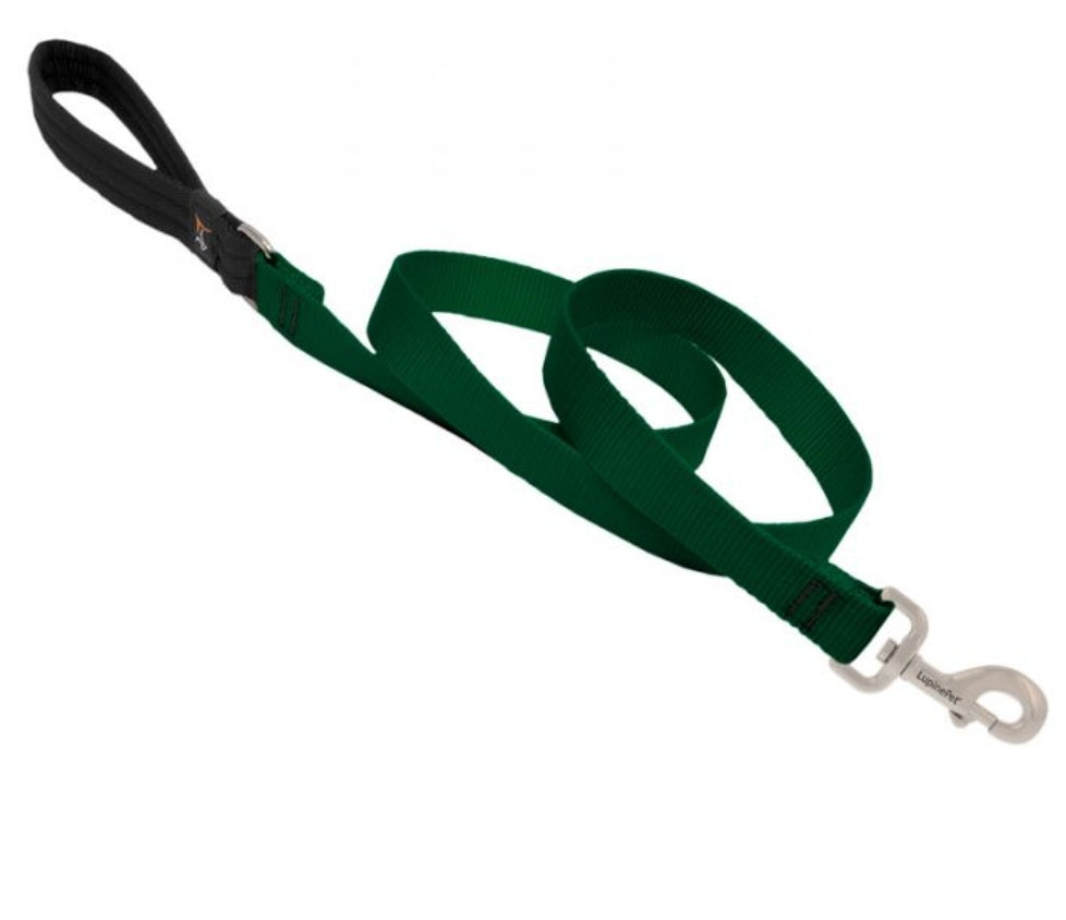 LUPINE PET Basic Solids Padded Leash