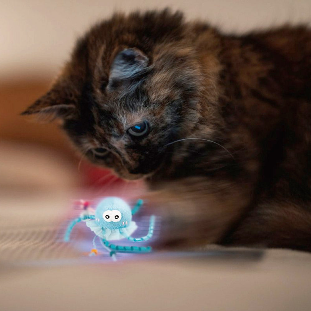 GIGWI "Shining Friends" with Activated LED light & Catnip inside (Jellyfish)