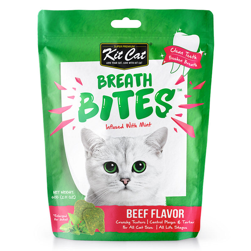 KIT CAT Breath Bites Cat Treats 60gr (Various Flavors)