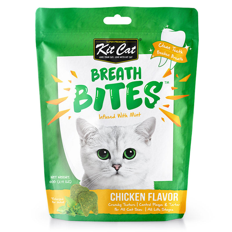 KIT CAT Breath Bites Cat Treats 60gr (Various Flavors)