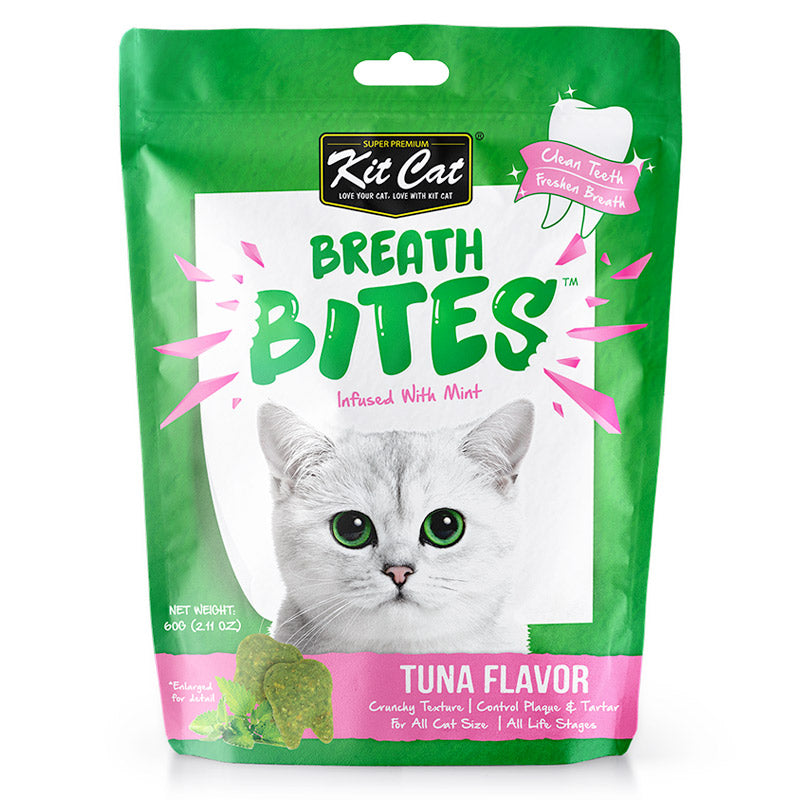 KIT CAT Breath Bites Cat Treats 60gr (Various Flavors)