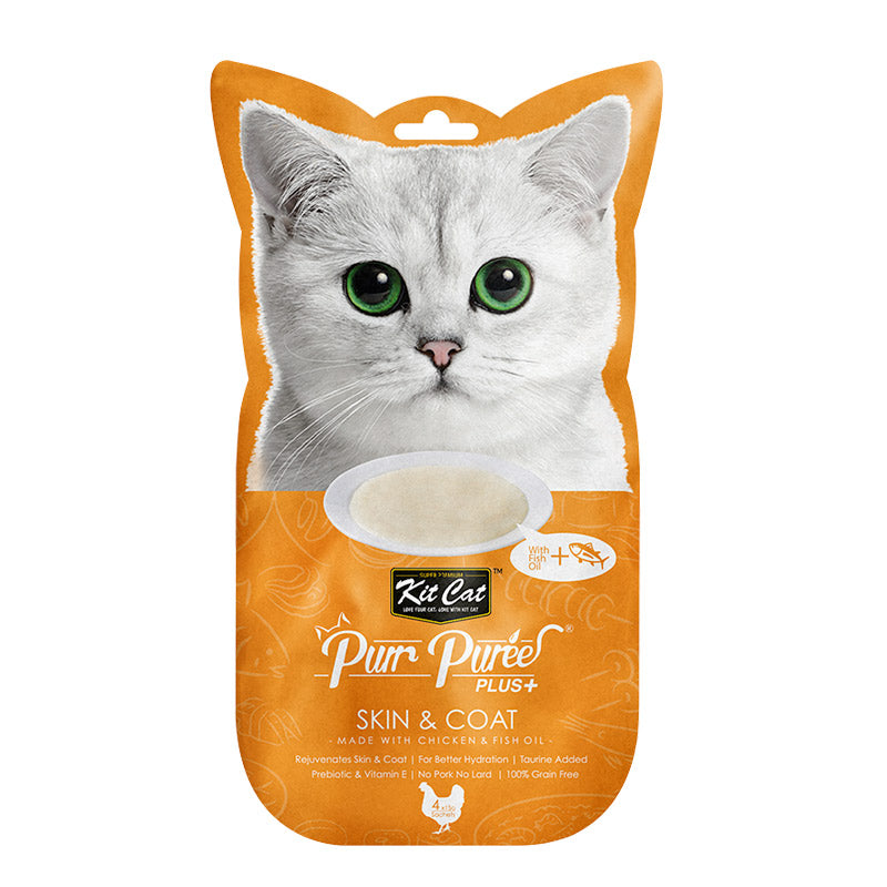 KIT CAT Purr Puree Plus+ 4 Sachets (Various Flavors)