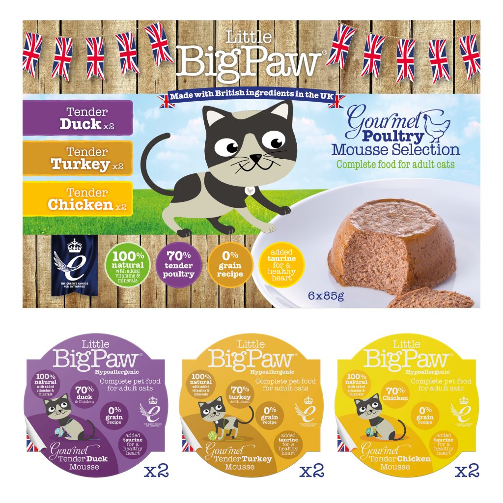 LITTLE BIG PAW Cat Gourmet Poultry Mousse Selection (6x85gr)