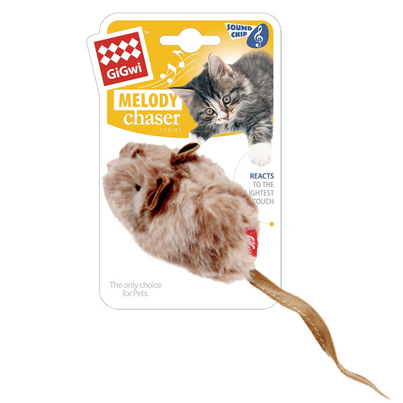 GIGWI "Melody Chaser" Motion Activated Chip (Mouse)