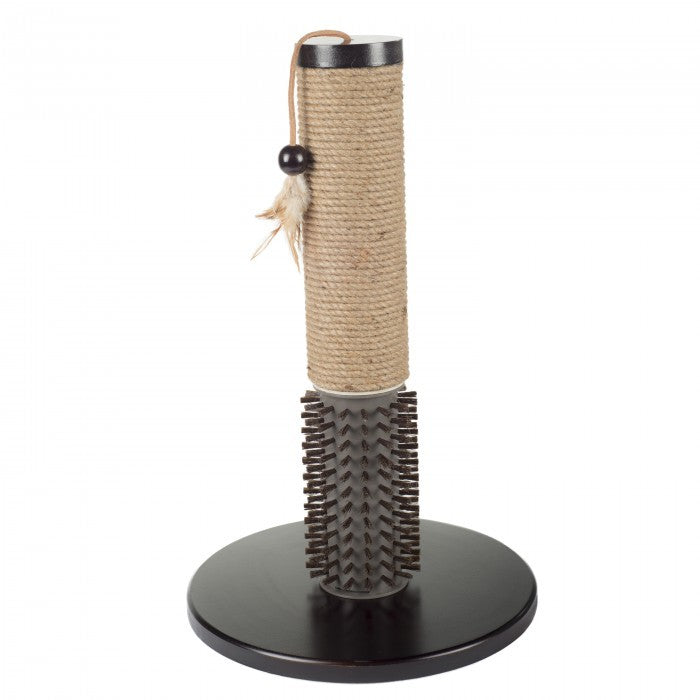 ALL FOR PAWS Mochachino Scratching Post with Rubber Bristles