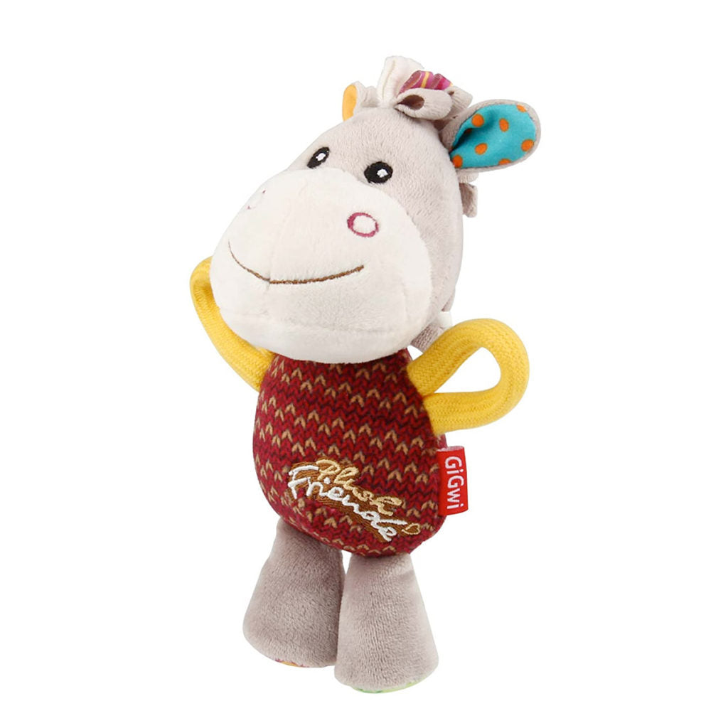 GIGWI Plush Friendz with Squeaker inside (Donkey)