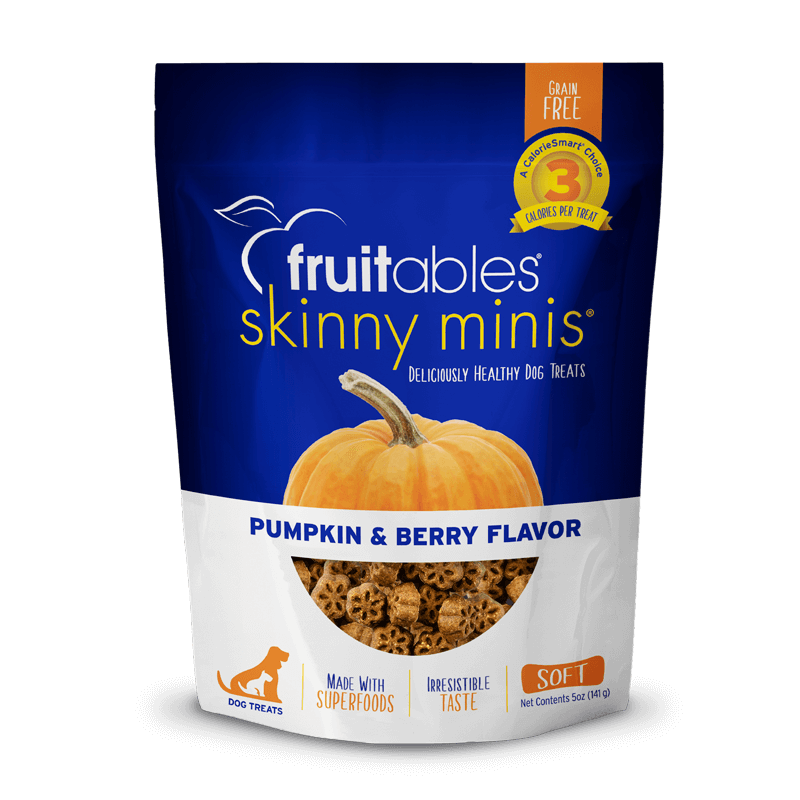 FRUITABLES Skinny Minis Pumpkin & Berry Dog Treats 141 gr