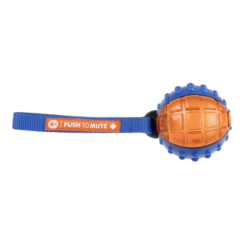 GIGWI 'Push to Mute' Ball (Blue/Orange)