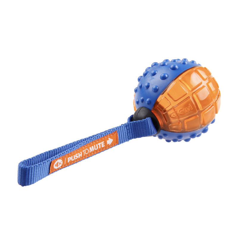 GIGWI 'Push to Mute' Ball (Blue/Orange)