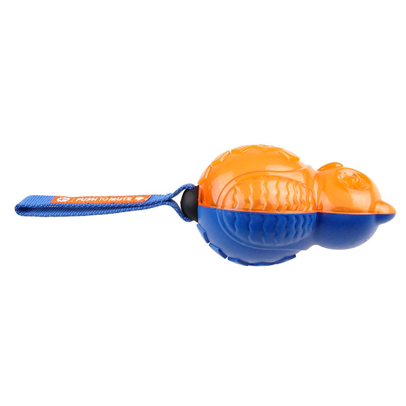 GIGWI 'Push to Mute' Owl (Blue/Orange)