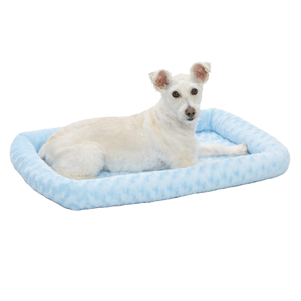 MIDWEST QuietTime Deluxe Powder Blue Bolster Bed 30"