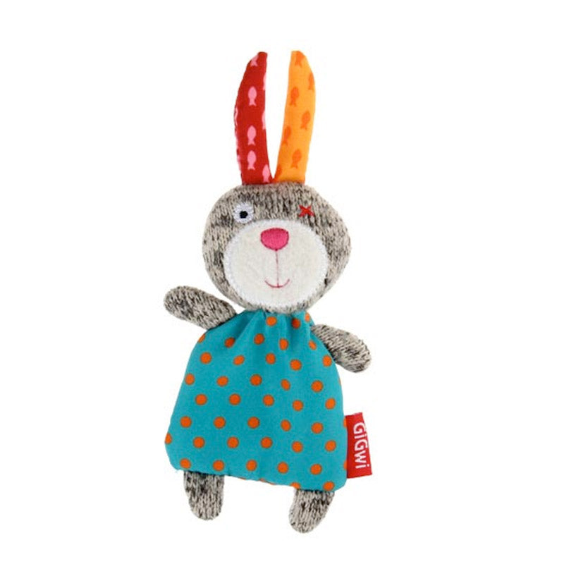 GIGWI Refillable Catnip Toy with 3 Catnip Bags (Rabbit)