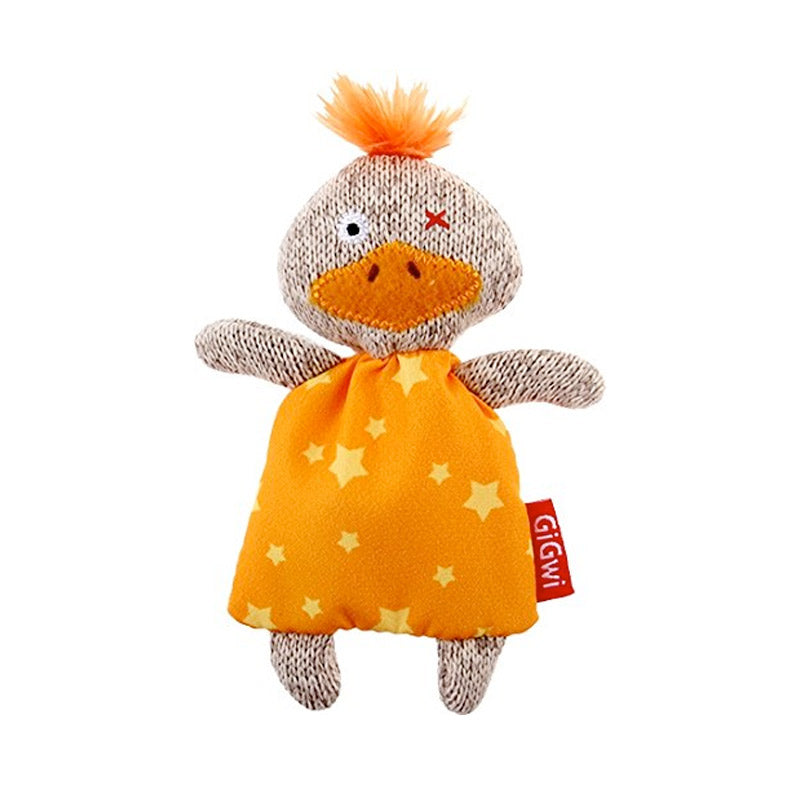 GIGWI Refillable Catnip Toy with 3 Catnip Bags (Duck)