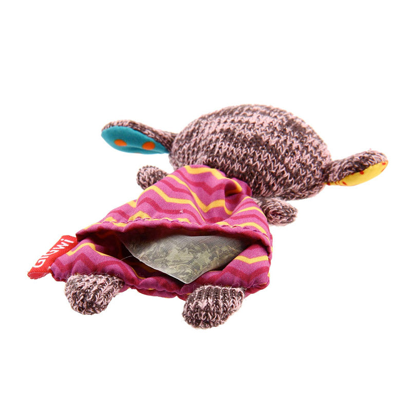 GIGWI Refillable Catnip Toy with 3 Catnip Bags (Sheep)