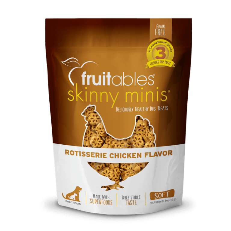 FRUITABLES Skinny Minis Rotisserie Chicken Dog Treats 141 gr