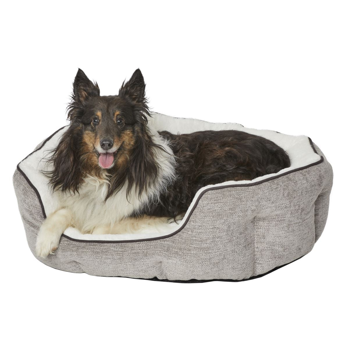 MIDWEST QuietTime Deluxe Taupe Tulip Bed