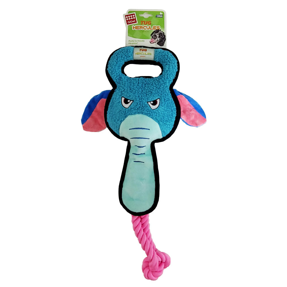 GIGWI Tug Hercules Squeaker inside (Elephant)