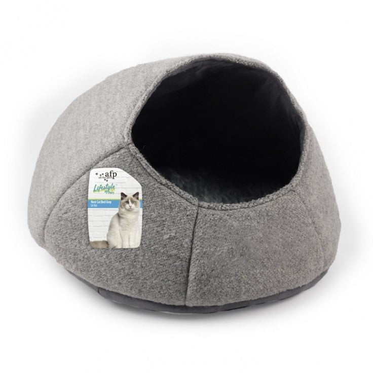 ALL FOR PAWS Nest Cat Bed (Grey)