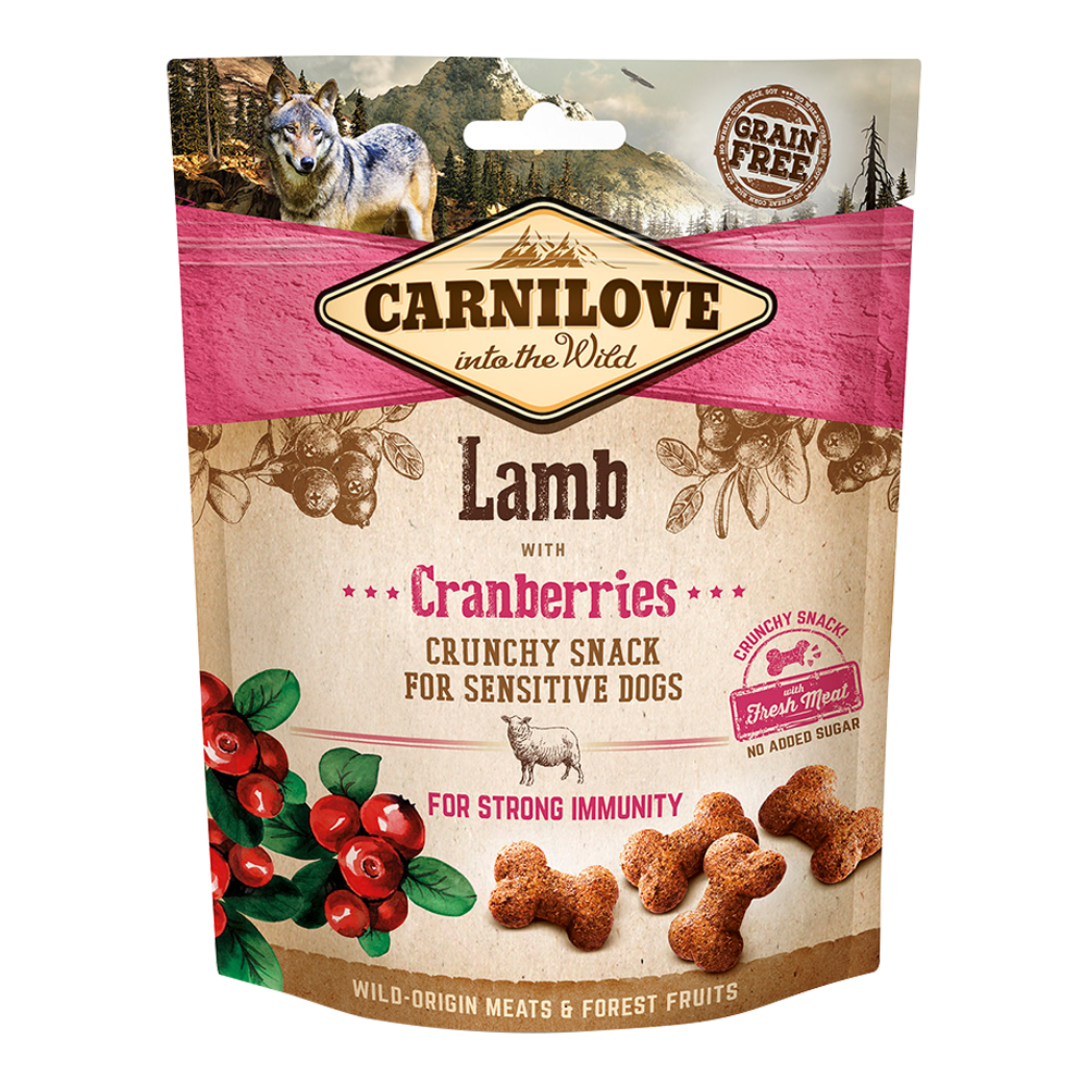 CARNILOVE Crunchy Snack Lamb & Cramberries For Sensitive Dogs (200gr)