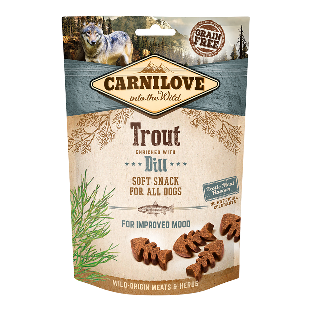 CARNILOVE Trout & Dill Soft Snack For Dogs (200gr)