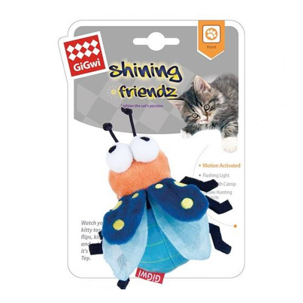 GIGWI "Shining Friends" with Activated LED light & Catnip inside (Firefly)